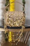 Shop_Plode_Gold Sequins, Tassels, Embroidery Charm Embellished Bag _at_Aza_Fashions