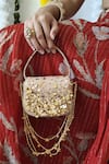 Shop_Plode_Gold Sequins, Tassels, Embroidery Charm Embellished Bag _Online_at_Aza_Fashions