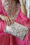 Buy_Plode_Silver Sequins, Beads Lifafa Embellished Envelope Clutch _Online_at_Aza_Fashions