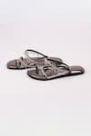 Sandalwali_Gray Beads Soha Tasselled Strap Vegan Sandals _Online_at_Aza_Fashions