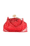 Nazaakat By Samara Singh_Red Sequins, Beads, Tassels Embellished Batua Bag With Detachable Handle _Online_at_Aza_Fashions