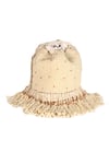 Shop_Nazaakat By Samara Singh_Cream Beads, Pearls, Tassels Beaded And Potli Bag _Online_at_Aza_Fashions