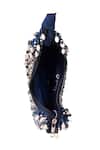 Buy_Nazaakat By Samara Singh_Blue Beads, Rhinestones Beaded Embellished Clutch With Sling _Online_at_Aza_Fashions