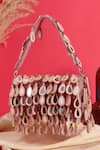 Buy Nazaakat By Samara Singh Peach Beads, Sequins, Mirrors, Tassels Beaded And Embellished Flap Bag at Aza Fashions Buy_Nazaakat By Samara Singh_Peach Beads, Sequins, Mirrors, Tassels Beaded And Embellished Flap Bag _at_Aza_Fashions