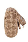 Buy_Nazaakat By Samara Singh_Gold Beads, Pearls Beaded Floral And Geometric Flap Bag 