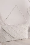 Buy_Nazaakat By Samara Singh_White Pearls, Beads Embellished Flap Bag _Online_at_Aza_Fashions