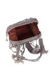 Nazaakat By Samara Singh_Silver Sequins, Beads, Pearls And Embellished Clutch Bag _Online_at_Aza_Fashions