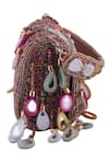 Buy Nazaakat By Samara Singh Pink Beads, Mirrors, Applique Floral And Embellished Flap Bag Online at Aza Fashions Buy_Nazaakat By Samara Singh_Pink Beads, Mirrors, Applique Floral And Embellished Flap Bag _Online_at_Aza_Fashions