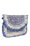 Buy Nazaakat By Samara Singh Blue Beads, Stones, Fringe Embellished And Beaded Flap Clutch Online Buy_Nazaakat By Samara Singh_Blue Beads, Stones, Fringe Embellished And Beaded Flap Clutch _Online