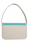 Shop_Nazaakat By Samara Singh_Blue Beads Beach Scene Shoulder Bag _Online_at_Aza_Fashions