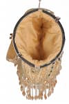 Nazaakat By Samara Singh Gold Beads, Pearls, Mirrors, Tassels And Embellished Batua Bag Online Nazaakat By Samara Singh_Gold Beads, Pearls, Mirrors, Tassels And Embellished Batua Bag _Online