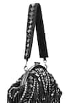 Buy Nazaakat By Samara Singh Black Beads, Mirrors, Tassels And Pearl Embellished Batua Bag Buy_Nazaakat By Samara Singh_Black Beads, Mirrors, Tassels And Pearl Embellished Batua Bag