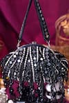 Buy Nazaakat By Samara Singh Black Beads, Mirrors, Tassels And Pearl Embellished Batua Bag at Aza Fashions Buy_Nazaakat By Samara Singh_Black Beads, Mirrors, Tassels And Pearl Embellished Batua Bag _at_Aza_Fashions