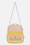 Nazaakat By Samara Singh Yellow Beads, Stones, Fringe Embellished Boho Bag With Chain Strap at Aza Fashions Nazaakat By Samara Singh_Yellow Beads, Stones, Fringe Embellished Boho Bag With Chain Strap _at_Aza_Fashions