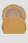Buy Nazaakat By Samara Singh Yellow Beads, Stones, Fringe Embellished Boho Bag With Chain Strap Online Buy_Nazaakat By Samara Singh_Yellow Beads, Stones, Fringe Embellished Boho Bag With Chain Strap _Online