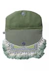 Buy Nazaakat By Samara Singh Green Beads, Stones, Tassels Fringed Beaded And Sequin Embellished Boho Bag Buy_Nazaakat By Samara Singh_Green Beads, Stones, Tassels Fringed Beaded And Sequin Embellished Boho Bag