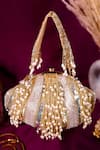 Buy Nazaakat By Samara Singh Gold Beads, Pearls, Sequins And Embellished Batua Bag at Aza Fashions Buy_Nazaakat By Samara Singh_Gold Beads, Pearls, Sequins And Embellished Batua Bag _at_Aza_Fashions