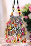 Buy Nazaakat By Samara Singh Multi Color Beads, Pearls, Sequins, Embellished Potli Bag With And Drops at Aza Fashions Buy_Nazaakat By Samara Singh_Multi Color Beads, Pearls, Sequins, Embellished Potli Bag With And Drops _at_Aza_Fashions
