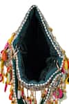 Shop Nazaakat By Samara Singh Multi Color Beads, Pearls, Sequins, Embellished Potli Bag With And Drops Shop_Nazaakat By Samara Singh_Multi Color Beads, Pearls, Sequins, Embellished Potli Bag With And Drops