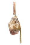 Shop_Nazaakat By Samara Singh_Gold Beads, Tassels Beaded Ombre Potli Bag With _Online_at_Aza_Fashions