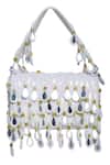 Buy Nazaakat By Samara Singh White Sequins, Beads, Mirrors Beaded And Embellished Flap Bag Online at Aza Fashions Buy_Nazaakat By Samara Singh_White Sequins, Beads, Mirrors Beaded And Embellished Flap Bag _Online_at_Aza_Fashions