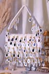 Buy Nazaakat By Samara Singh White Sequins, Beads, Mirrors Beaded And Embellished Flap Bag at Aza Fashions Buy_Nazaakat By Samara Singh_White Sequins, Beads, Mirrors Beaded And Embellished Flap Bag _at_Aza_Fashions