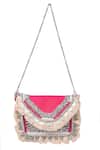 Buy Nazaakat By Samara Singh Pink Beads, Fringe, Studs Coin And Embellished Boho Bag Online at Aza Fashions Buy_Nazaakat By Samara Singh_Pink Beads, Fringe, Studs Coin And Embellished Boho Bag _Online_at_Aza_Fashions