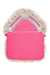 Nazaakat By Samara Singh Pink Beads, Fringe, Studs Coin And Embellished Boho Bag Online at Aza Fashions Nazaakat By Samara Singh_Pink Beads, Fringe, Studs Coin And Embellished Boho Bag _Online_at_Aza_Fashions