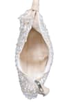 Buy_Nazaakat By Samara Singh_White Beads, Crystals Embellished Crescent Clutch Bag 