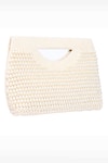 Nazaakat By Samara Singh Off White Pearls, Beads Embellished Flap Bag at Aza Fashions Nazaakat By Samara Singh_Off White Pearls, Beads Embellished Flap Bag _at_Aza_Fashions
