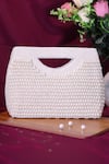 Buy Nazaakat By Samara Singh Off White Pearls, Beads Embellished Flap Bag at Aza Fashions Buy_Nazaakat By Samara Singh_Off White Pearls, Beads Embellished Flap Bag _at_Aza_Fashions