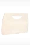 Buy Nazaakat By Samara Singh Off White Pearls, Beads Embellished Flap Bag Buy_Nazaakat By Samara Singh_Off White Pearls, Beads Embellished Flap Bag