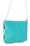 Nazaakat By Samara Singh_Aqua Beads, Sequins, Tassels Beaded And Embellished Boho Bag _at_Aza_Fashions