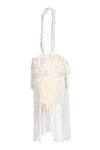 Buy_Nazaakat By Samara Singh_Off White Sequins, Beads, Tassels And Pearl Embellished Fringe Potli Bag _Online_at_Aza_Fashions