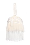 Shop_Nazaakat By Samara Singh_Off White Sequins, Beads, Tassels And Pearl Embellished Fringe Potli Bag _Online_at_Aza_Fashions