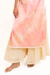 Shop_Amaltas Couture_Pink Silk, Organza Embroidery Round Neck Printed Kurta And Sharara Set _Online_at_Aza_Fashions