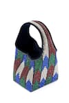 Shop_Etcetera_Multi Color Crystals Paris Petite Aurora Studded Bag _at_Aza_Fashions
