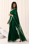 Buy_Five Point Five_Green Silk Poonam Soft Saree With Running Blouse _Online_at_Aza_Fashions