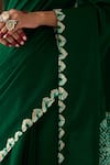 Shop_Five Point Five_Green Silk Poonam Soft Saree With Running Blouse _Online_at_Aza_Fashions