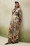 Shop_NOIB_Ivory Modal Thais Wildflower Print Pant _Online_at_Aza_Fashions
