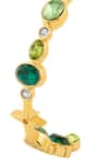 Buy Isharya Gold Plated Crystals, Stones Green Gem Drop Hoops Online at Aza Fashions Buy_Isharya_Gold Plated Crystals, Stones Green Gem Drop Hoops _Online_at_Aza_Fashions