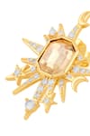 Buy_Isharya_Gold Plated Crystals, Stones Shikhas Disco Drop Studs _Online_at_Aza_Fashions