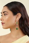 Buy_Isharya_Multi Color Stones, Crystals Orionis Long Earrings _at_Aza_Fashions