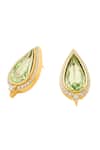 Isharya_Green Crystals, Stones Boraelis Candy Studs _Online_at_Aza_Fashions
