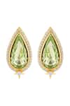Shop_Isharya_Green Crystals, Stones Boraelis Candy Studs _at_Aza_Fashions