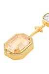 Isharya_Gold Plated Crystals, Stones Solistice Statement Danglers _Online_at_Aza_Fashions