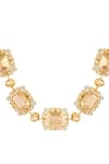 Buy_Isharya_Gold Plated Orbitra Choker Necklace _Online_at_Aza_Fashions