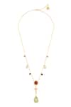 Shop_Isharya_Multi Color Arctura Y Pendant Necklace _at_Aza_Fashions