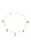 Shop_Isharya_Gold Plated Zenith Charm Necklace _at_Aza_Fashions