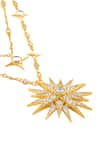 Isharya_Gold Plated Starfall Layered Pendant Necklace _Online_at_Aza_Fashions